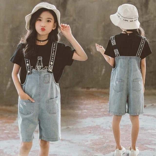 Freeship 99k TQ_Váy yếm bò