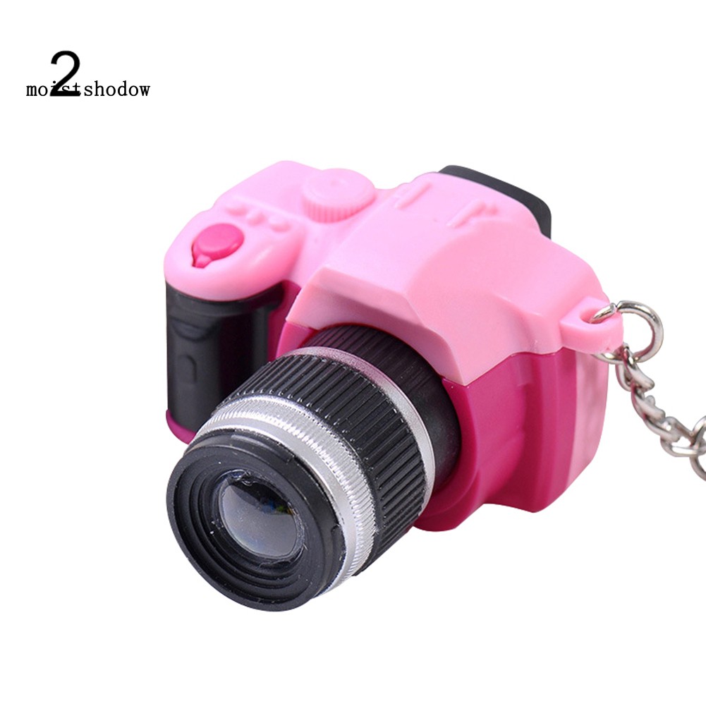 Móc khóa đèn LED mini DSLR Camera dễ thương