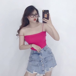Áo 2 dây bún xinh xắn nhiều màu thun cotton xịn.