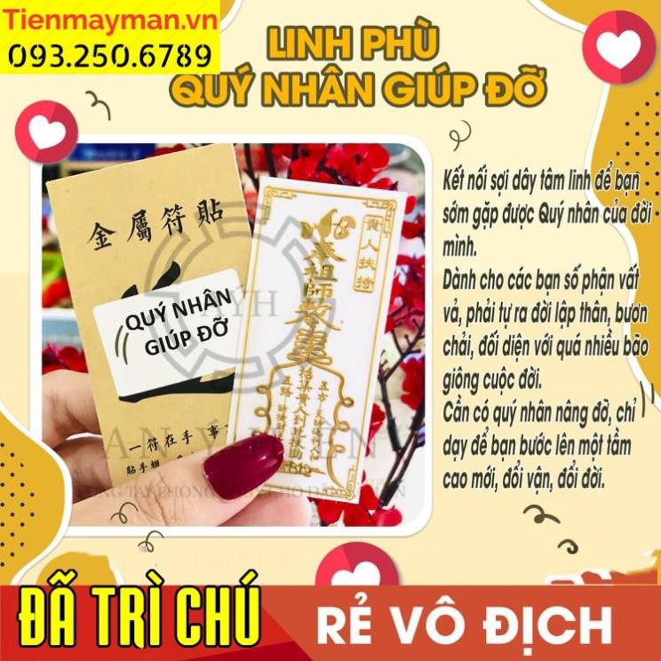 Miếng dán điện thoại, linh phù QUÝ NHÂN GIÚP ĐỠ