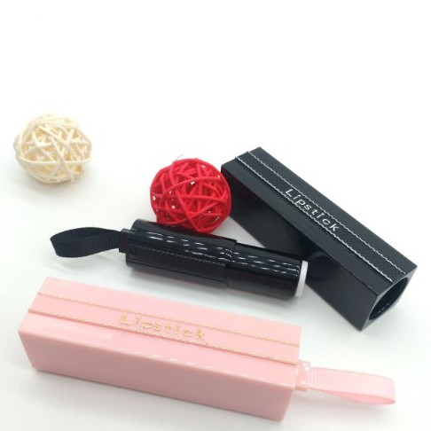 5 Vỏ son sáp vuông hồng dây rút