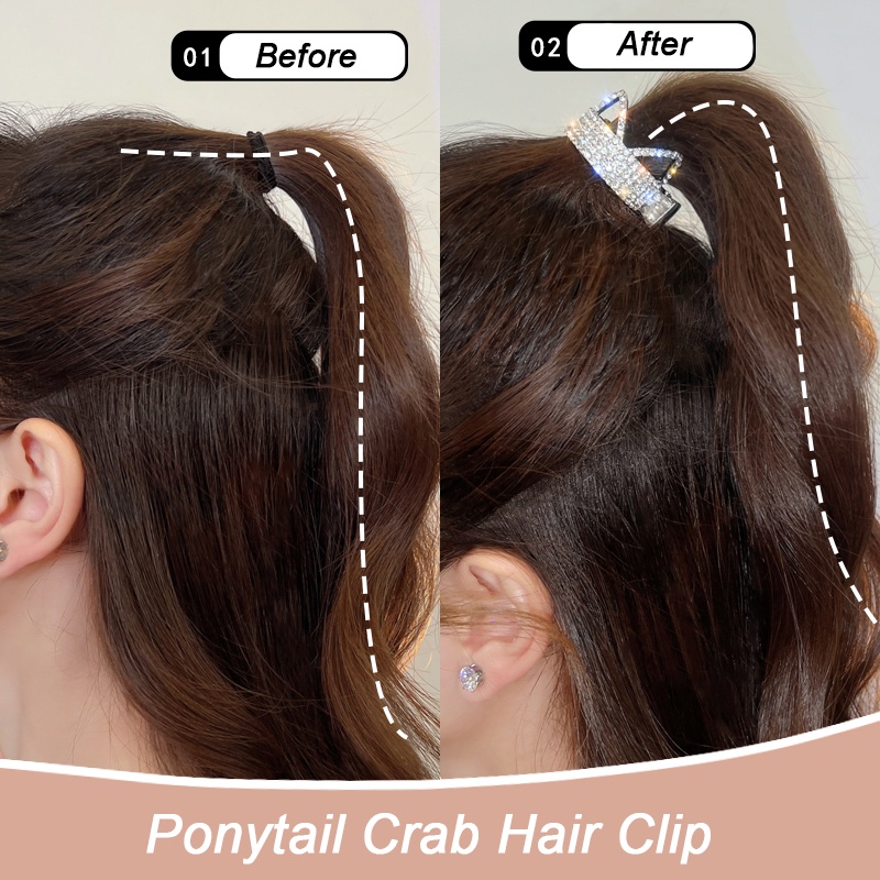 Kẹp Tóc Hình Tai Thỏ Đính Ngọc Trai Lấp Lánh Thời Trang Cho Nữ