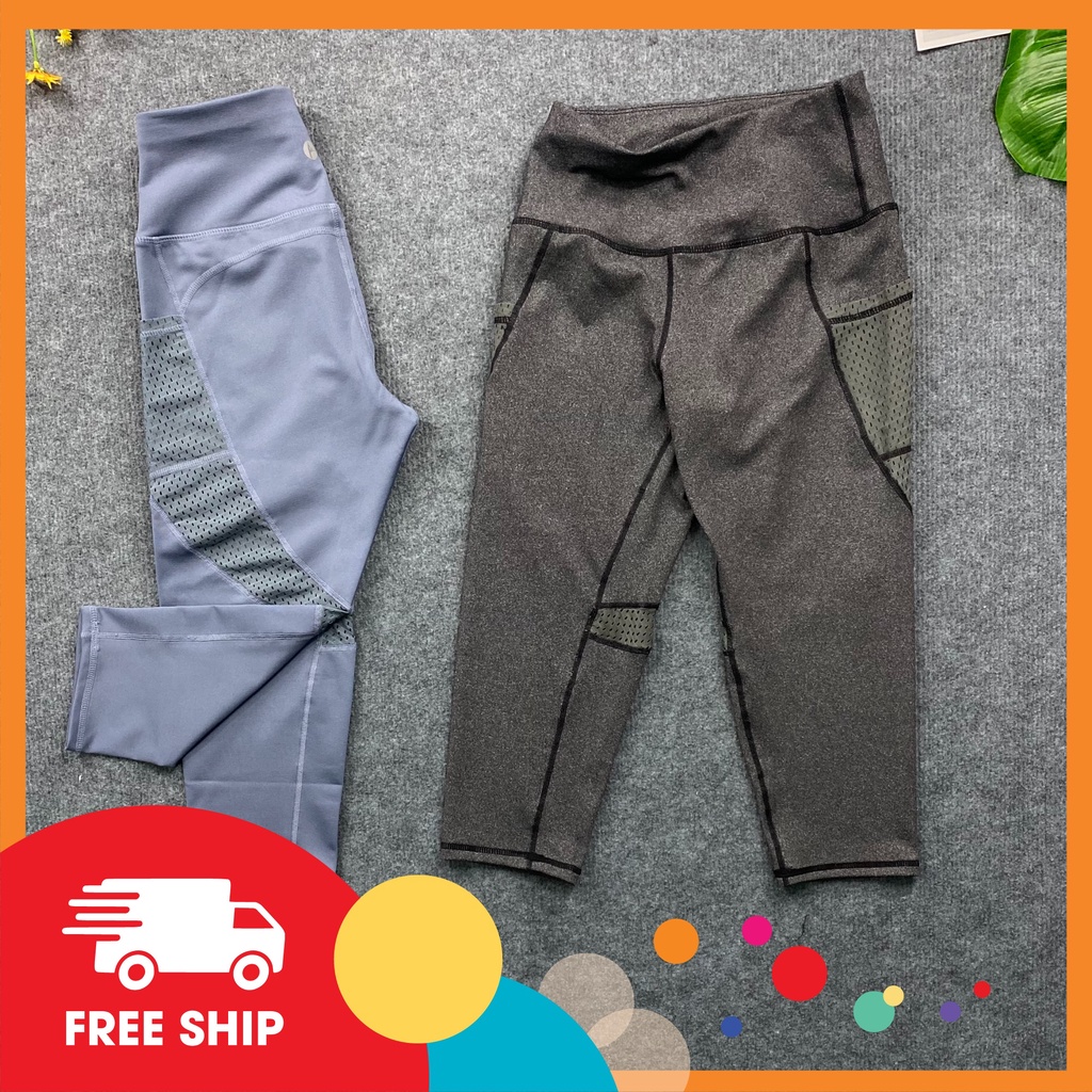 {free ship} QUẦN LỬNG TÚI PHỐI LƯỚI NỮ TẬP GYM-YOGA MÃ NT002