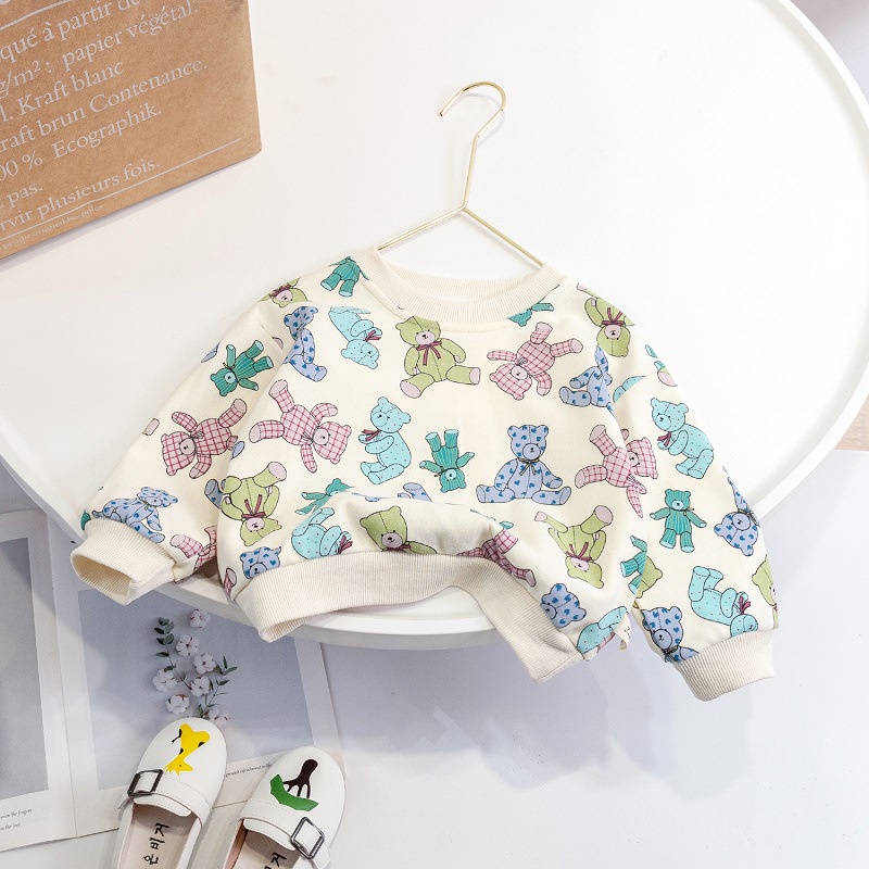 Áo Sweater Cổ Tròn Họa Tiết Trái Tim Dễ Thương Thời Trang Xuân Thu 2022 Cho Bé Gái