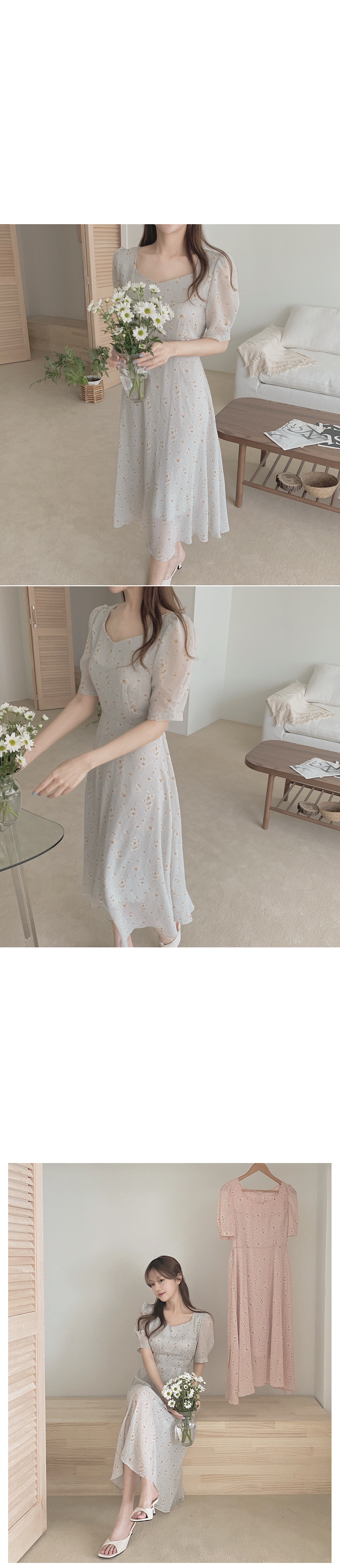 Women Sweet Summer Chiffon Midi Boho Dresses Elegant Floral Fairy Chic Party Dress