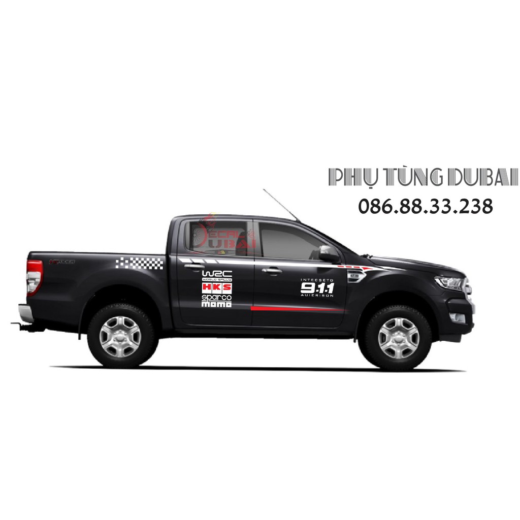 Tem dán sườn xe ford ranger