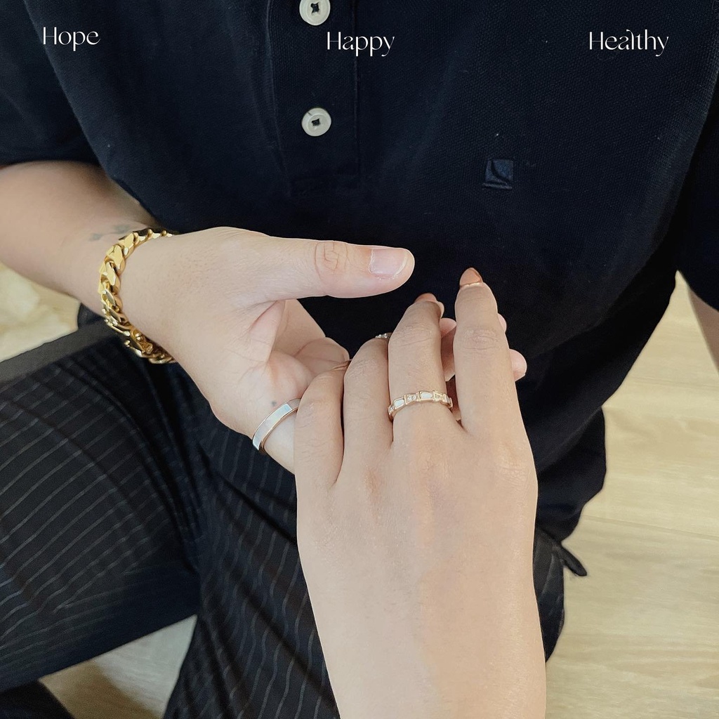 Nhẫn cặp đôi Gucci Nacre Couple Ring Fullbox - Khắc tên theo yêu cầu