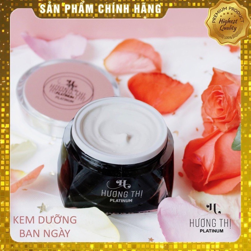 Kem dưỡng trắng da chống nắng PLATINUM mỹ phẩm cao cấp hương thị