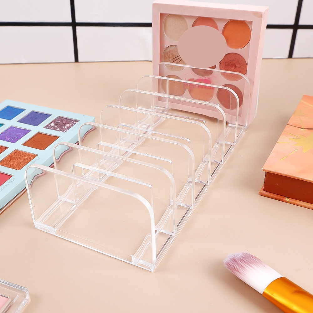 Hộp Đựng Phấn Mắt 7 Ngăn Bằng Acrylic Trong Suốt Đa Năng Ốp