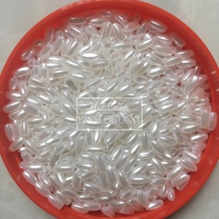 Khoảng 400 hạt cườm lúa nhỏ phủ màu bóng đẹp 10gr