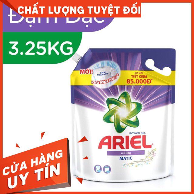 Nước giặt Ariel Matic túi 3.2kg Và 3.5kg