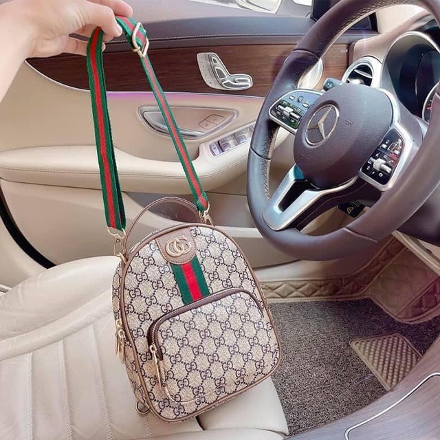 [FREESHIP + QUÀ TẶNG] Balo da gucci nữ XC-0010, chất da mềm dữ fom cực tốt, chống nước, balo đi làm, đi chơi