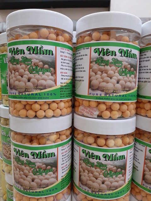 Viên mầm Hồng sâm Collagen tăng vòng 1, đẹp da (hộp 500 gram) | BigBuy360 - bigbuy360.vn