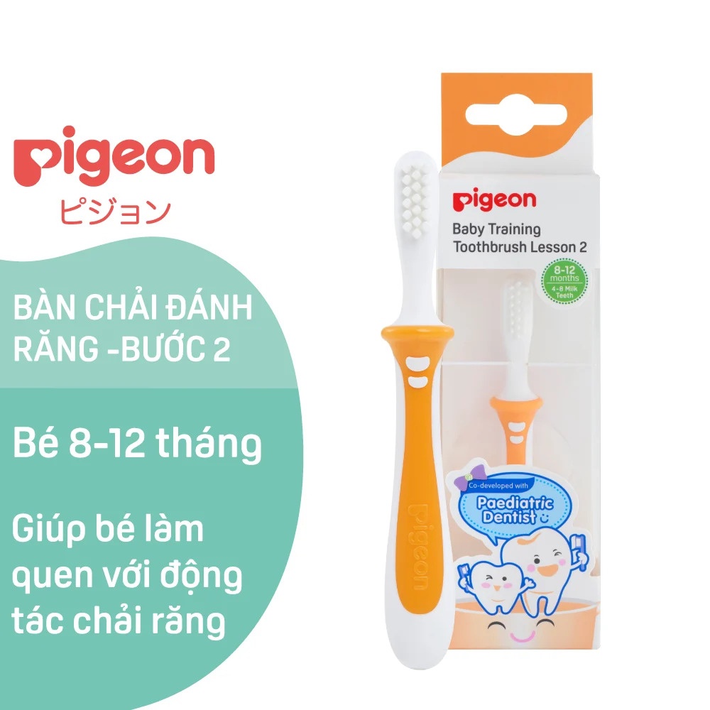 Bàn chải đánh răng Pigeon bước 2 cho bé