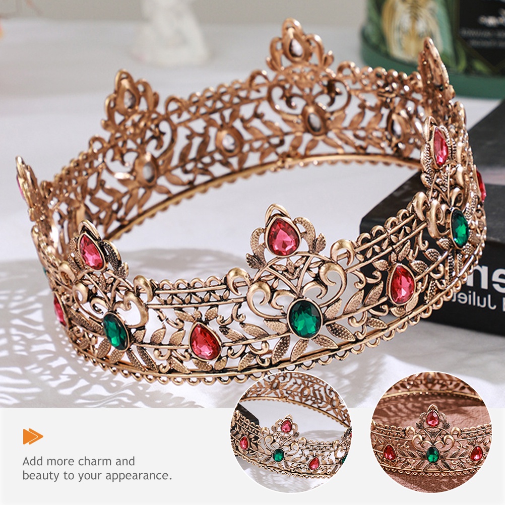 Vương Miện Hóa Trang Vua Phong Cách Vintage Cho Nam