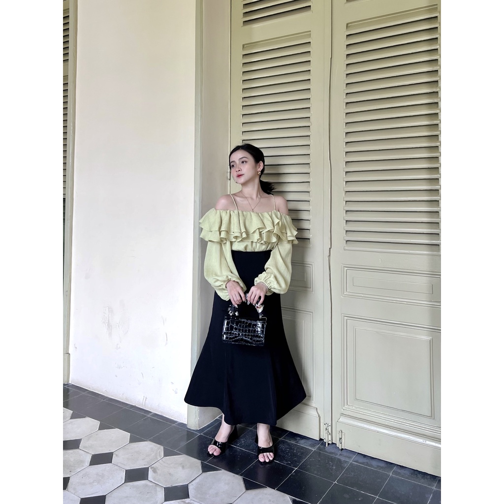 Chân váy dài dáng đuôi cá Danie Skirt - GOÛT DE JUN