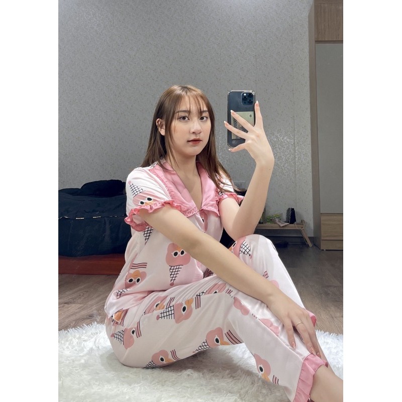 Bộ Pijama Tiểu Thư Tay Ngắn Quần Dài | WebRaoVat - webraovat.net.vn