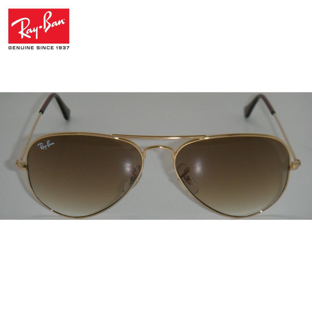 Kính Râm Ray Ban 3025 Aviator Rb 3025 001 / 51 55mm Gọng Vàng 55mm