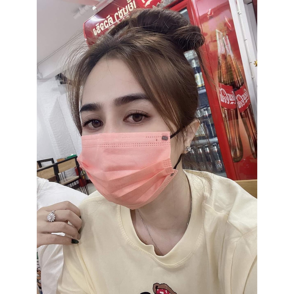 Khẩu Trang Thái Lan hộp 50 cái mix 5 màu siêu xinh