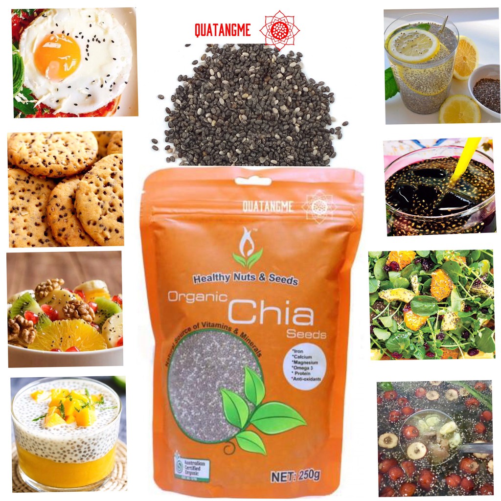 Hạt Chia Healthy Nuts & Seeds Organic Chia Seeds Orange (250g)