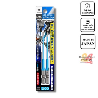 [ made in japan ]Vỉ  mũi vít ANEX ACD-00100 +00x100mm Nhật Bản