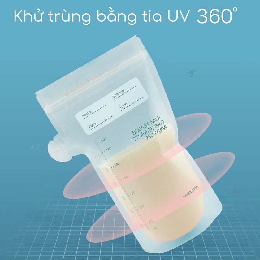 Túi Trữ Sữa 150ml 200ml Có Vòi Đã Khử Trùng Vô Cùng Tiện Lợi Cho Mom - 094