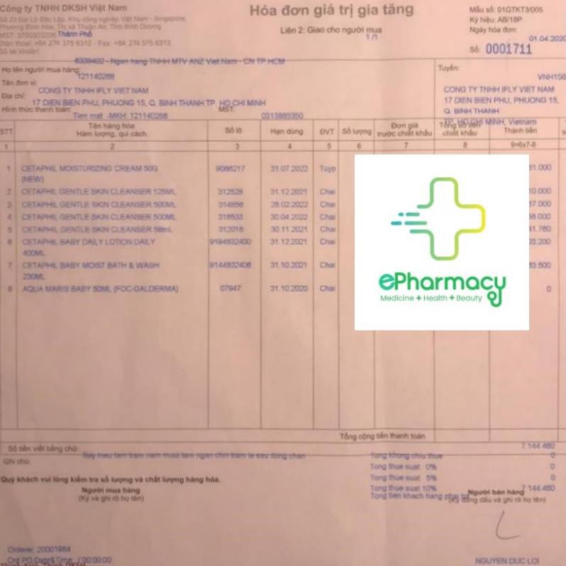 Sữa rửa mặt Cetaphil 125ml - Cetaphil Gentle Skin Cleanser 125ml - 500ml