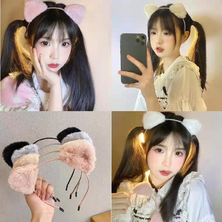 Kẹp Tóc Tai Mèo Dễ Thương Vui Nhộn Phong Cách Hàn Quốc 2022 Dành Cho Bạn Nữ
