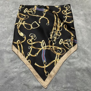 Khăn vuông móc xích sang trọng quấn áo, quấn cổ. Ảnh thật!! (size 70x70)