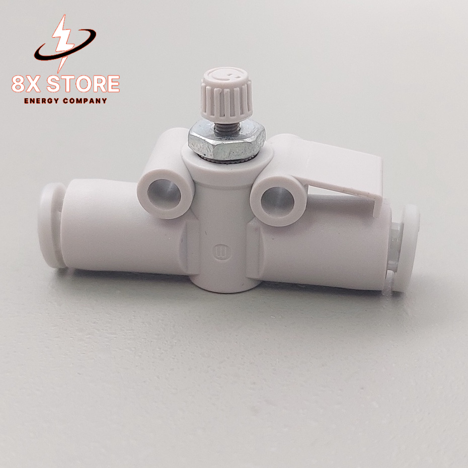 Van tiết lưu SMC AS1002F-04 hai đầu cắm nhanh ống Phi 4