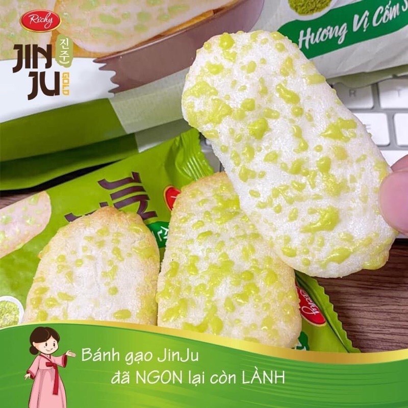 Bánh Gạo JINJU RICHY vị Cốm Sữa 145g