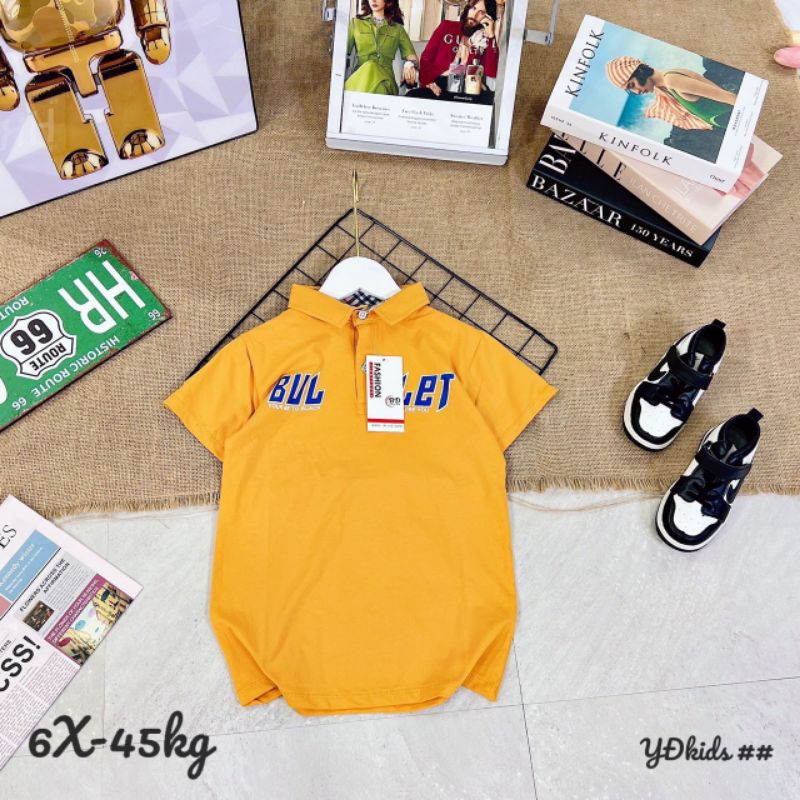 POLO BÉ TRAI {35-40kg} Áo phông có cổ bé trai size cồ M262