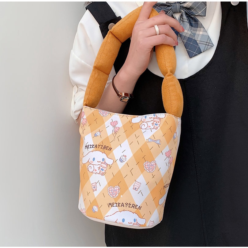 Túi vải Họa Tiết Hoạt Hình Đáng Yêu Phong Cách Hàn Quốc Thời Trang Cho Nữ 2022
