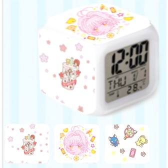 Đồng hồ báo thức doraemon đổi màu DH7M2 hoạt hình kitty totoro shin sumikko kero CCS chuột vàng one piece
