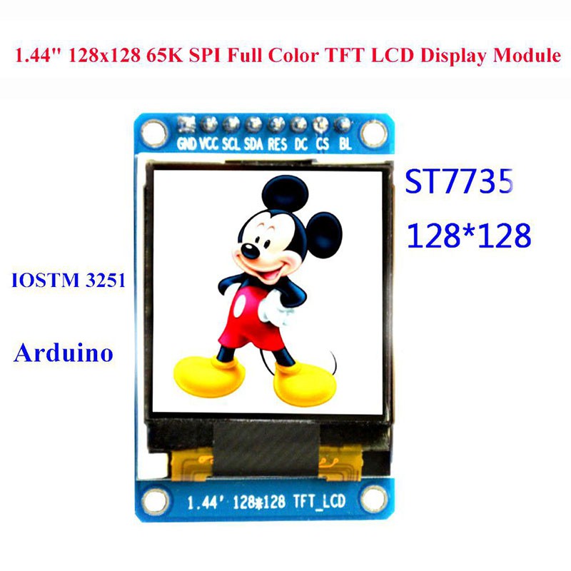 Mô Đun Màn Hình LCD TFT 1.44 inch 128x128 65K SPI Cho ARM Arduino 51
