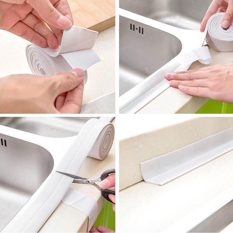 Cuộn keo dán tự dính bằng chất liệu PVC chống ẩm chống thấm nước cho phòng tắm,bếp,bồn rửa chén