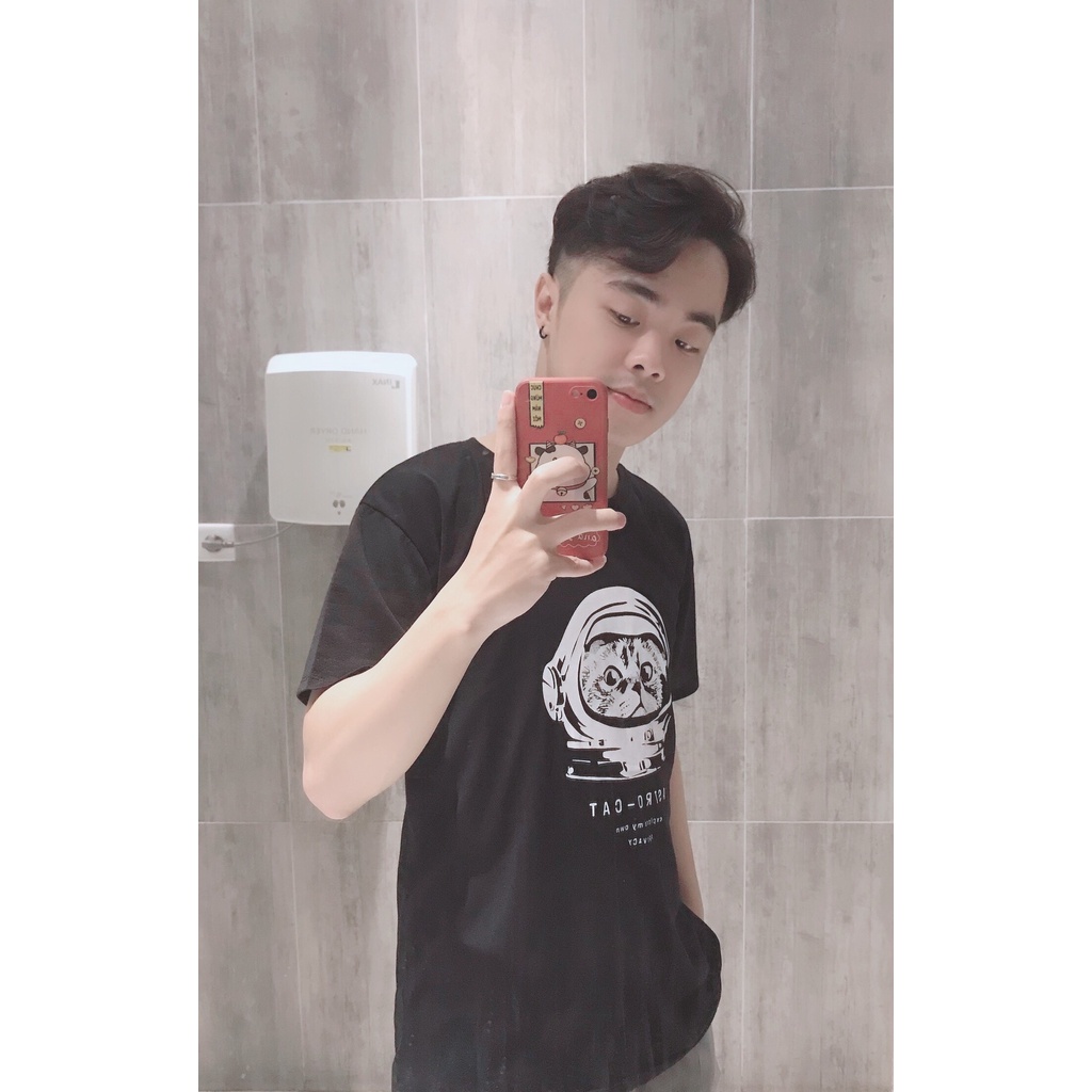 Áo thun phông Unisex Form rộng ngắn tay in hình Astro Cat Fullsize | BigBuy360 - bigbuy360.vn