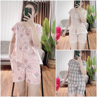 Set đồ đùi mặc nhà vải Kate thô( lụa) thoáng mát