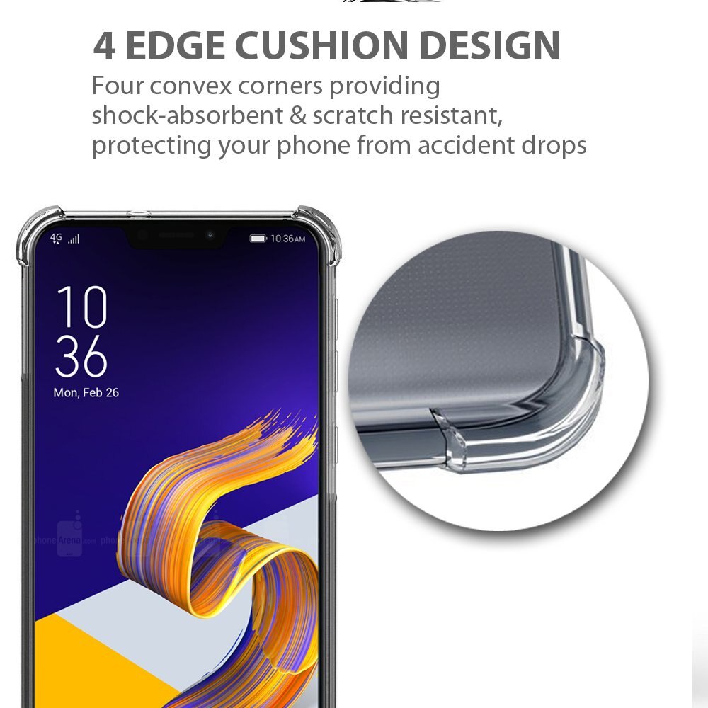 Ốp điện thoại trong suốt thời trang cho Asus Zenfone 5 Ze620Kl Asus Zenfone 5z Zs620Kl Asus Zenfone 5 Lite Zc600Kl