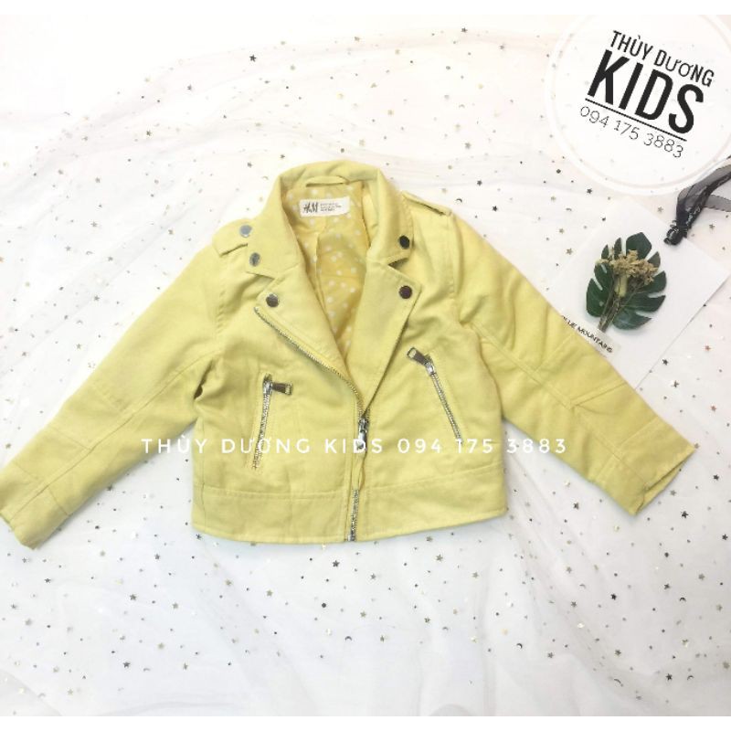 Áo khoác da lộn H.M dư xịn cho bé gái/ mẹ mặc đôi size 2-14y+