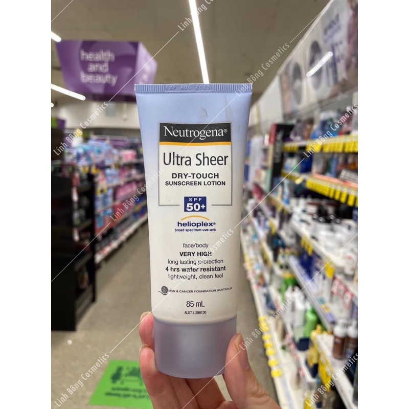 KEM CHỐNG NẮNG NEUTROGENA ULTRA SHEER DRY TOUCH SUNSCREEN LOTION SPF50+