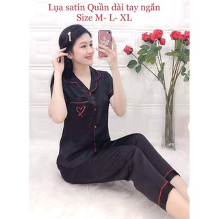 SET BỘ LỤA SATIN PJZAMA SIZE L 50-55KG
