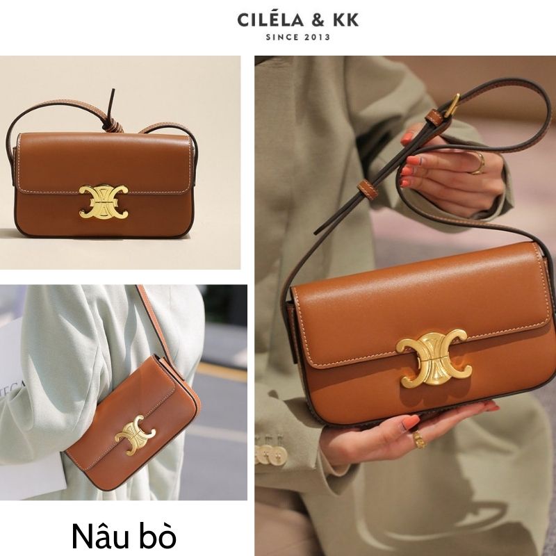 Túi xách nữ mini kẹp nách chất da pu Celin hình chữ nhật xịn đẹp JUMITO T1.057.HO