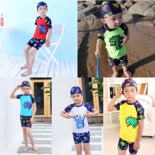 Set đồ bơi kèm nón cho bé trai