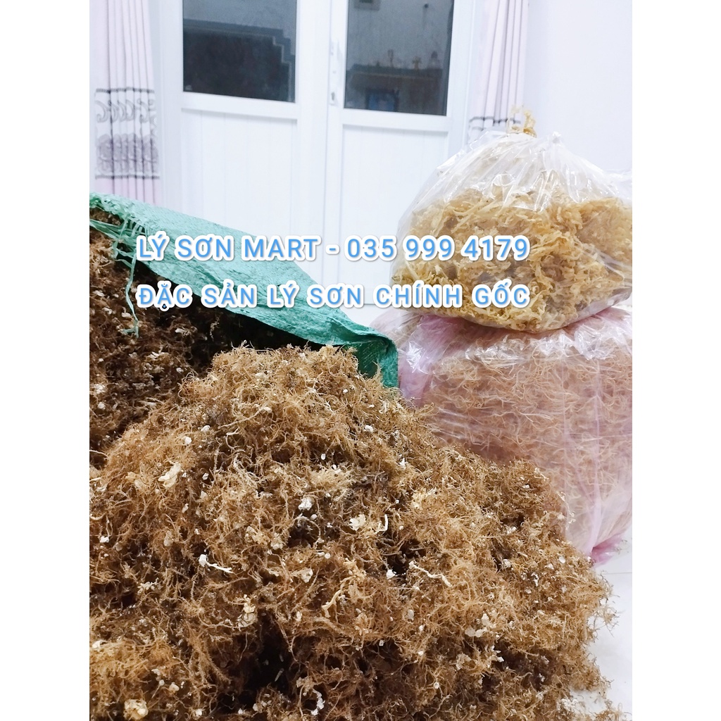 RONG XU XOA đảo Lý Sơn   -  Rong khô hoàn toàn Tự Nhiên 100% - Chuyên dùng nấu thạch rau câu - LÝ SƠN MART