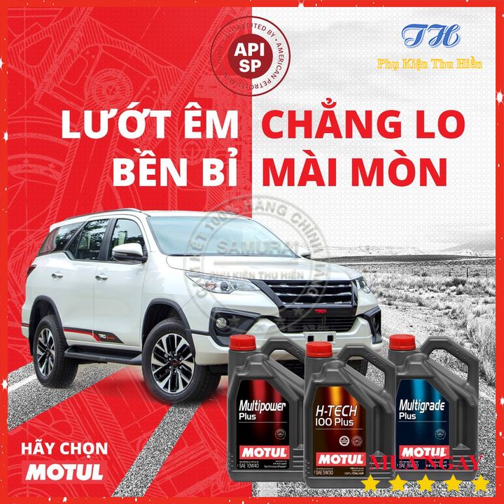 Nhớt Xe Hơi Motul Multigrade Plus 15W40 Bình 4 Lít - Hàng Chính Hãng