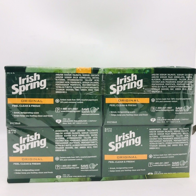 Lốc 20 cục xà bông IRISH SPRING MỸ 104.8g - date 2025 | BigBuy360 - bigbuy360.vn