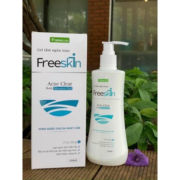 [CHÍNH HÃNG] XỊT MỤN LƯNG NGỰC VÀ GEL TẮM FREESKIN NOVOCARE