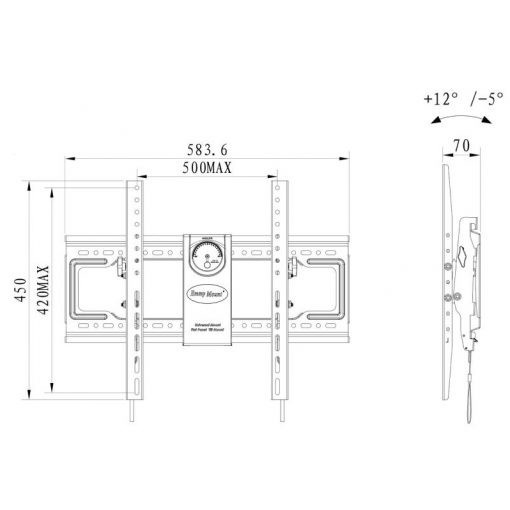 Giá Treo Tivi Gật Gù NB - DF90T - Dành cho Tivi Siêu Khủng 70&quot; - 90&quot; [ HÀNG CHÍNH HÃNG ] - Model 2020