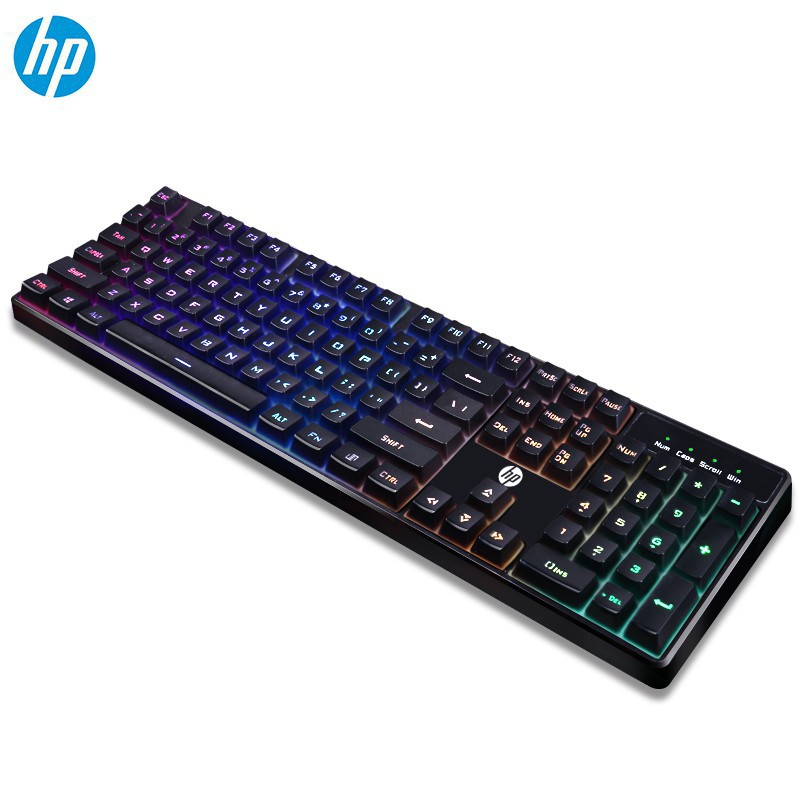 Bàn phím chơi Game giả cơ LED HP K300